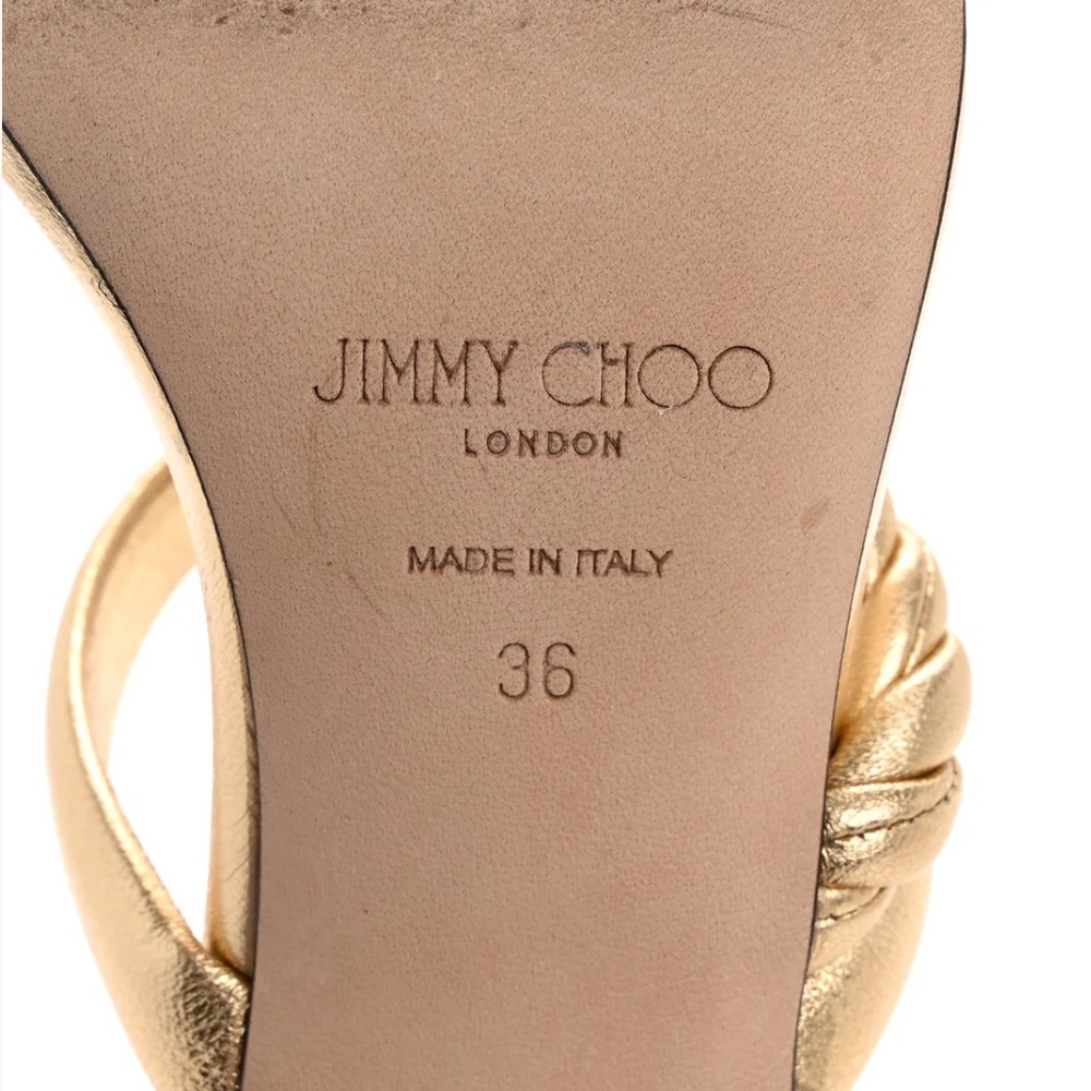 Jimmy Choo metallic Napa diosa sandals - Picture 9 of 13
